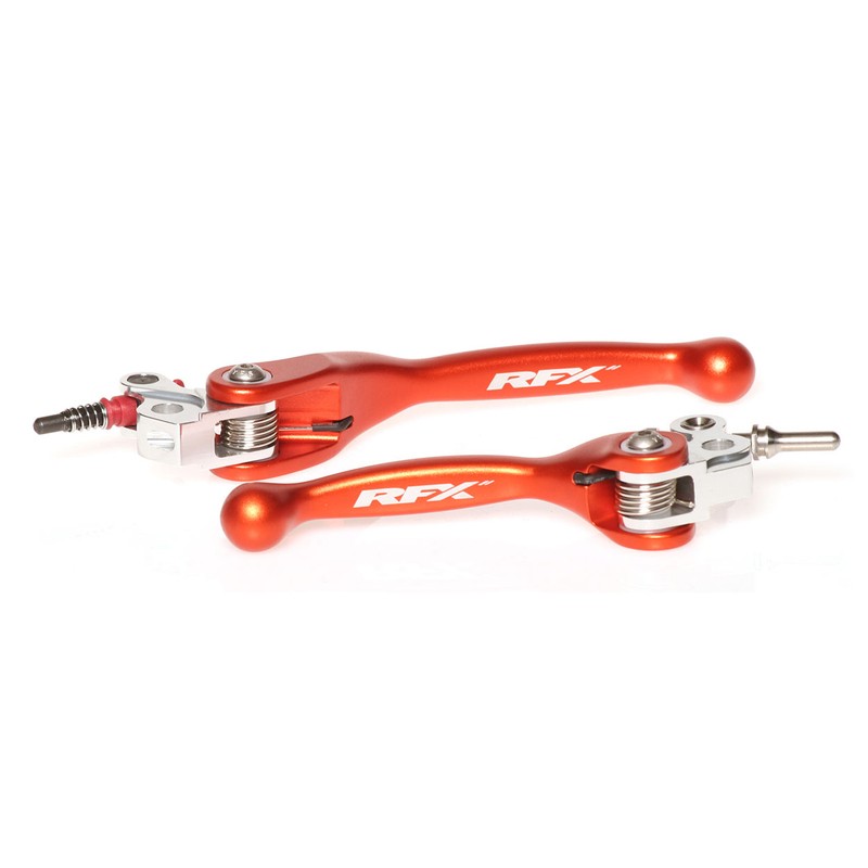 Levier flexible forgé RFX Course orange pour moto KTM SX 65