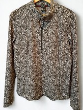 Spyder Printed Women's Fleece Jacket Half Zip Jacket Black And White