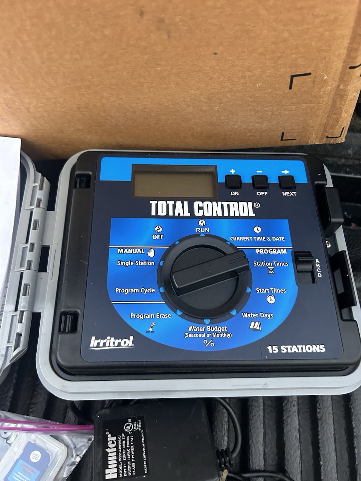 Used Irritrol Total Control TC-15EX-R 15 Station EXT/INT W/ Cl-r1 Remote +Manual