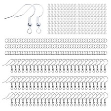 360 Pcs 925 Sterling Silver Earring Hooks Kit  Include Ear Wires Hypo-allergen...