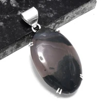 Moss Agate Ethnic Handmade  Pendant Jewelry 2.4" P-856