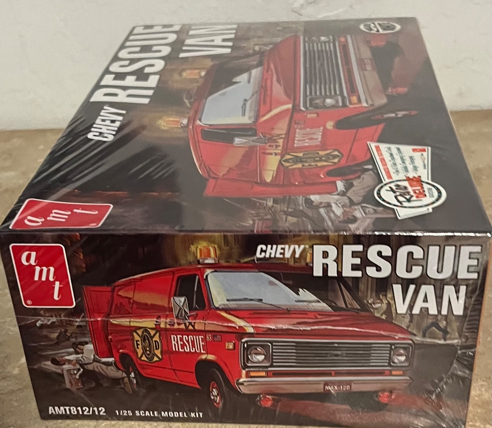 AMT Chevy Rescue Van Model Kit SEALED Molded in White RARE | eBay