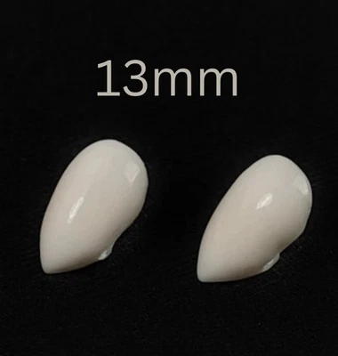 13mm Fake Vampire Teeth/ Fangs - Adult Cosplay Halloween with Glue sfx makeup
