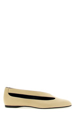 KHAITE Charlotte Diana Beige Leather Ballerina Flats New/Authentic