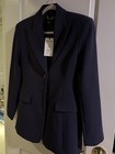 Scoop Navy Longline Blazer Notch Lapel Single-Breasted One-Button S (4-6) — photo 4