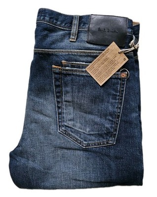 PAUL SMITH Jeans Herren W 32 L 33 Standard Fit Indigo Blau Baumwolle Denim UVP 165£