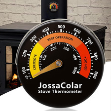 Log Burner Thermometer Magnetic Wood Stove Thermomter Flue Thermometer Log Burne