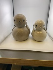 Vintage Baby Duck Planters - Speckled Stoneware Neutral Glaze Marked Cay78,Cay83