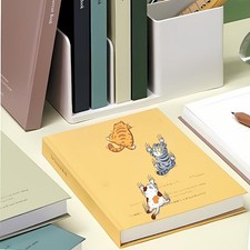 Resilient Easy-To-Apply Practical All-Occasion 3-Piece Cute Cartoon Cat Stickers