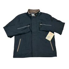 Rail Riders Men's Moleskin Deck Jacket NEW Black Size Large $250 RETAIL