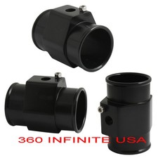 Water Temp Temperature Gauge Radiator 18 Npt Sensor Hose T Adapter Black 34mm