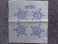 VINTAGE BRIGGS B&Uuml;GELBILD STICKEREI TRANSFER NR 13318, BLUMEN