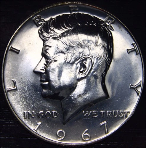 1967 SMS Kennedy Half Dollar Gem BU Special Mint Set 40% Silver