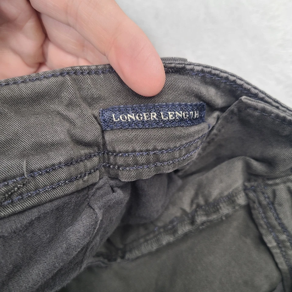Pantalones Cortos Carga American Eagle Para Hombre Talla 34 Extreme Flex Largo Más Largo Gris Foto 4 de 4