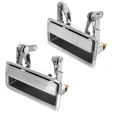 Outside Door Handle Pair Chrome 1971-1973 Mustang