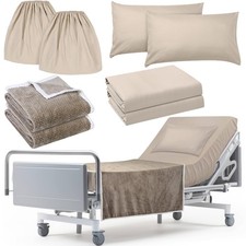 8 Pcs Hospital Bed Sheets Set, Soft Knitted Standard Sheets Quality, Include ...