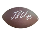 JAMAL CHARLES SIGNED WILSON NFL FOOTBALL W/COS STICKER KANSAS CITY CHIEFS