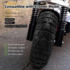 10x2.70-6.5 Vollgummireifen, 10 Zoll Ersatzreifen, 70/65-6.5 Roller Tubeless...