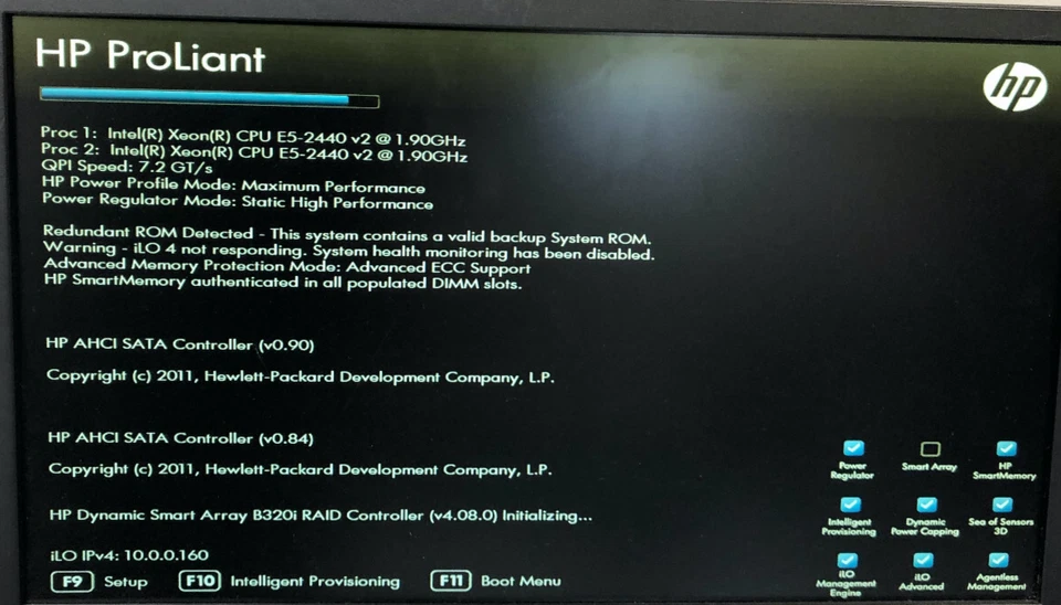 HP ProLiant DL360e Gen8 Dual Intel Xeon E5- 2440 @2.40GHz 64GB RAM 1x 500GB SAS - Image 4 of 4