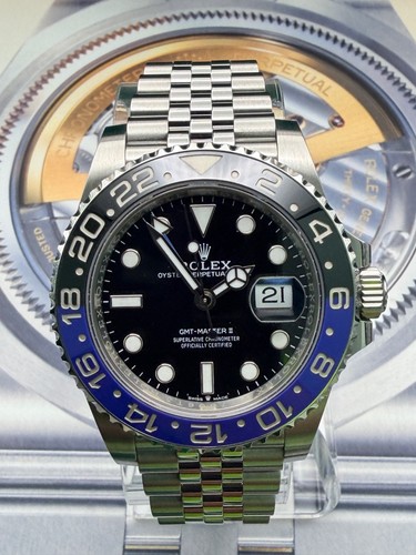 Rolex GMT-Master II 126710BLNR Silver Jubilee Bracelet,Blue Black Bezel batgirl