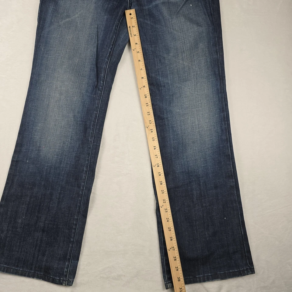 Vigoss Juniors Size 15 Jeans Embellished Pockets Dark Wash Denim Flare - Image 3 of 4