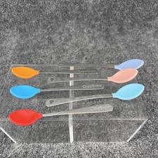VTG Gerber Munchkin Baby Spoons Stainless Steel silicone tips Set of 6