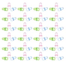 150 PCS Transparent Acrylic Pacifier Pacifiers Plastic Ornament Toy
