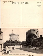 Vintage Windsor Castle Postcard 1914 Round Tower Henry III Tower Divided Back