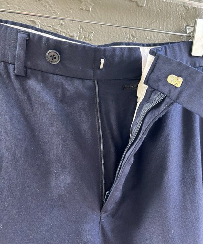 COMO NUEVO $248 Brooks Brothers Regent Fit Azul Lana Vestido Pantalones 33W 33x32 - Imagen 6 de 10