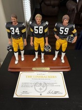 Danbury Mint Pittsburgh Steelers The Linebackers Figurines Russell Lambert Ham