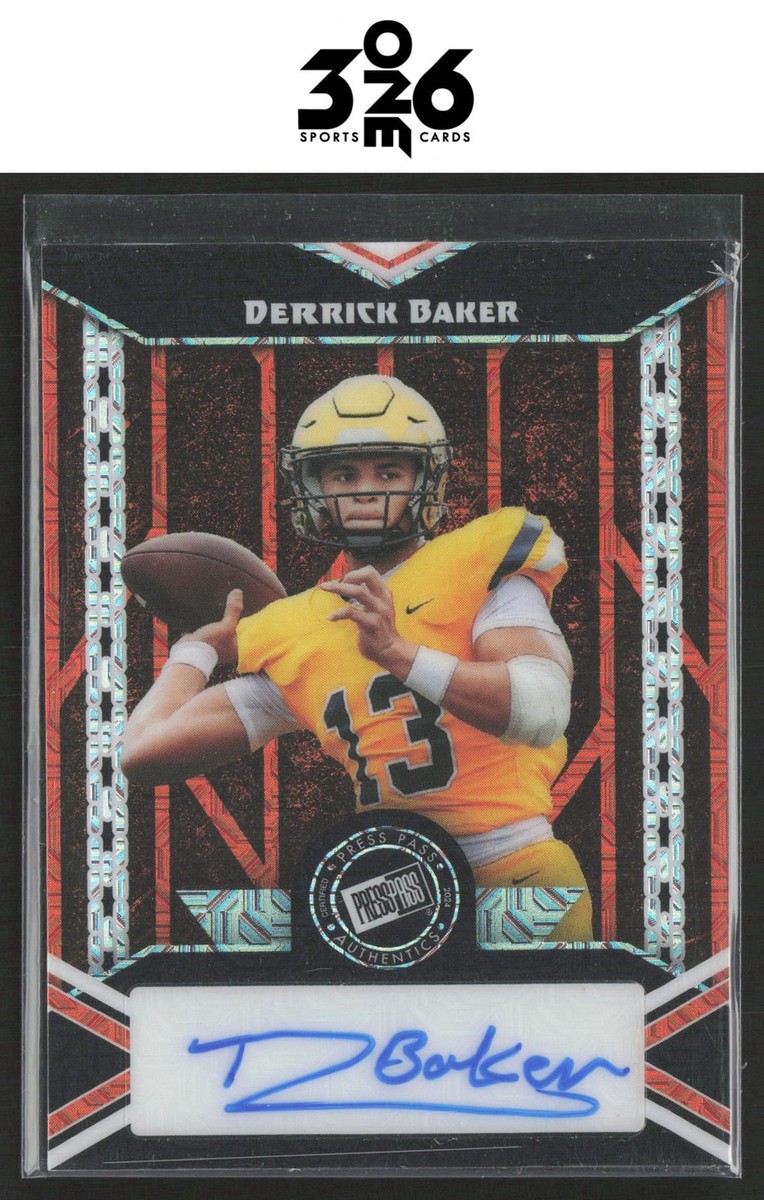 Derrick Baker 2024 Leaf Collective Press Pass Autographs Mojo