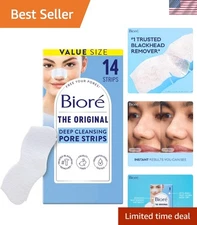 Deep Cleansing Nose Strips - Oil-Free with Instant Pore Cleansing, 14ct