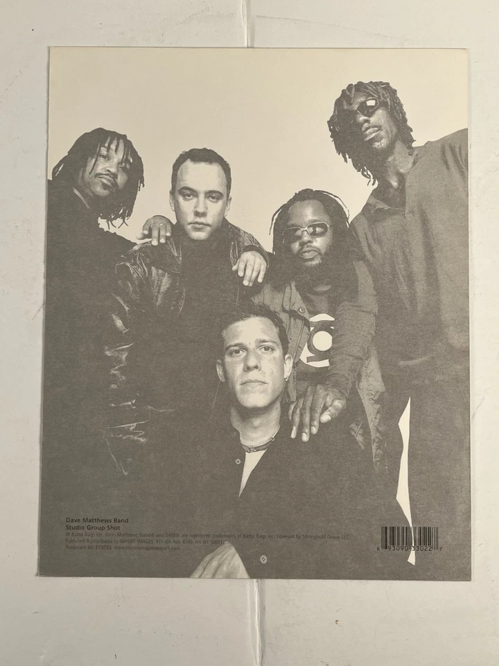 Dave Matthews Band Licensed Reprint 8x10 Promo Postcard Studio Group Shot - Image 2 of 3