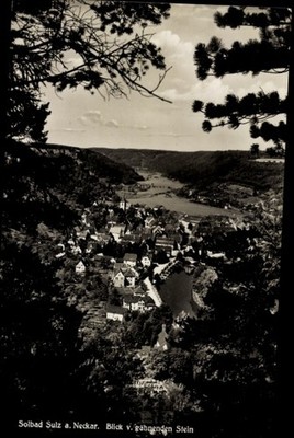 Ak Sulz am Neckar in Baden Württemberg, Blick vom gähnenden Stein - 4995508