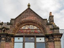 Photo 6x4 Tiled Arch former Rose Street Foundry Offices Inverness 96-104  c2017