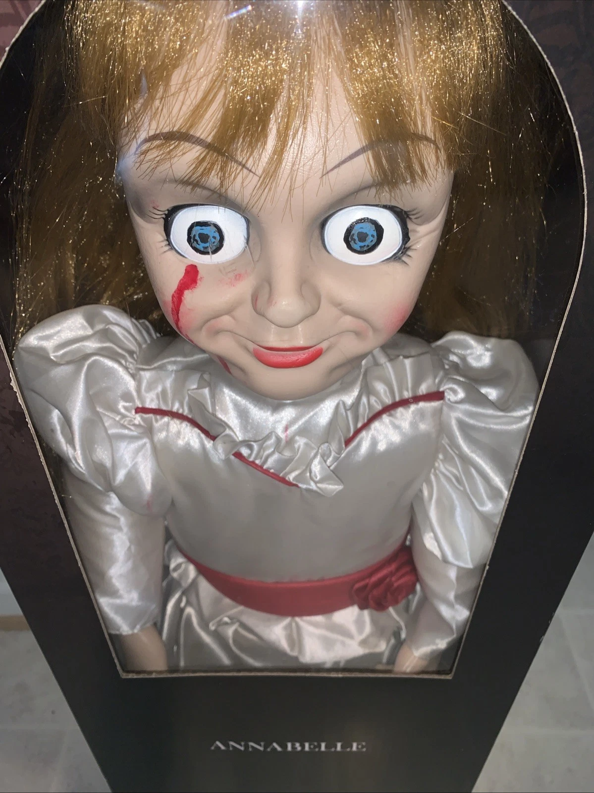 Spirit Halloween Annabelle The Conjuring Life Size Doll 30" Tall Horror READ