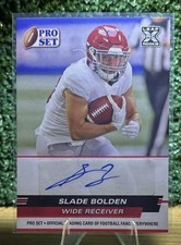 2022 Pro Set Draft #PSA-SB1 Slade Bolden Autographs Alabama Crimson Tide