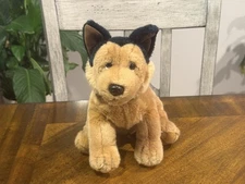 10" Russ Berrie German Shepherd Dog Purebred Puppies Collar Bean Plush
