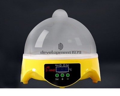 1pcs 7 Egg Mini Automatic Digital  Micro Incubator Home Chicken     Hatch #ea