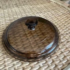 Pyrex Corning Ware Visions P81C Amber Replacement Glass Lid 6” Outer 5.5” Inner