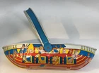 Vintage Ohio Art co Tin Noahs Ark basket sand pail