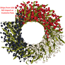 1 PC Patriotic Wreaths Independence Day and Memorial Day Decorations 250th Anniv