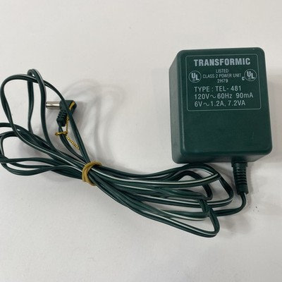 Mr. Christmas Holiday Skater TRANSFORMIC TEL-481 Power Supply AC Plug Tested