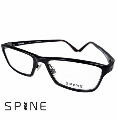 Offizielle Wirbelsäulenoptik Brillengestell Brille SP2001 schwarz 54/17/145 mm