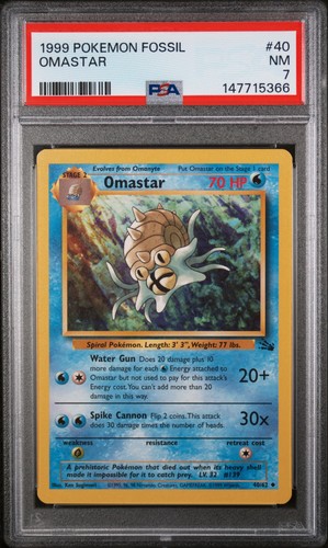 Omastar (Unlimited) graded PSA 7 for sale on eBay