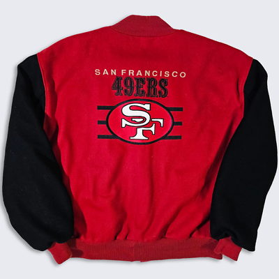 San Francisco 49ers Vintage 90s DeLong Varsity Jacket - NFL