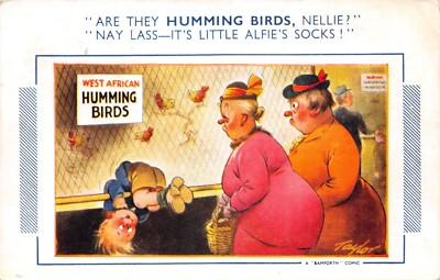 BAMFORTH COMIC POSTKARTE NR. 1228 BIG BUMS TAYLOR GEBRAUCHT UNBENUTZT GUT PLUS