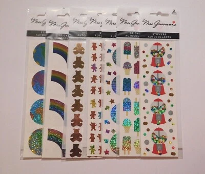 MRS. GROSSMAN’S Mrs. Grossman's Stickers You Choose Sticker Packs Brand New ~Sparkle & More~