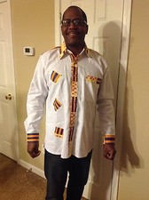 Men's African Dashiki Shirt Size Large