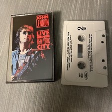 JOHN LENNON LIVE IN NEW YORK CITY Cassette Tape OG 1986 Rare